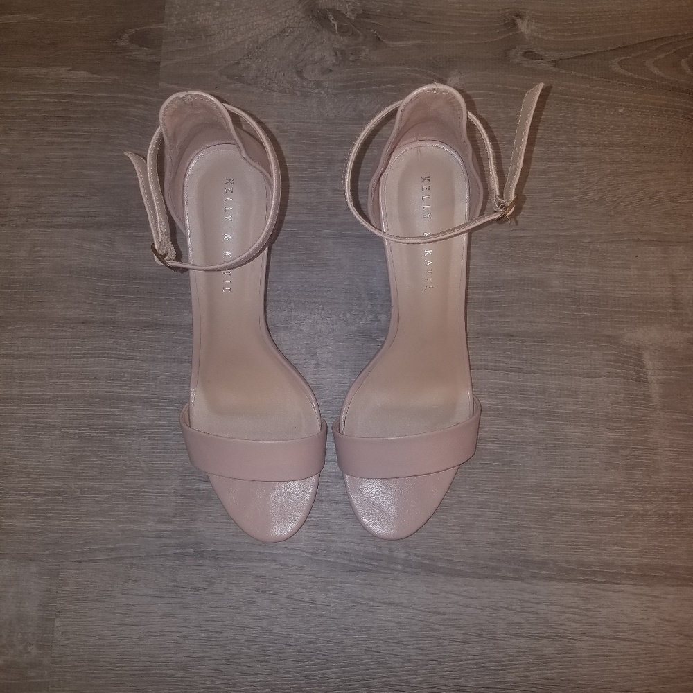 nude ankle strap heels